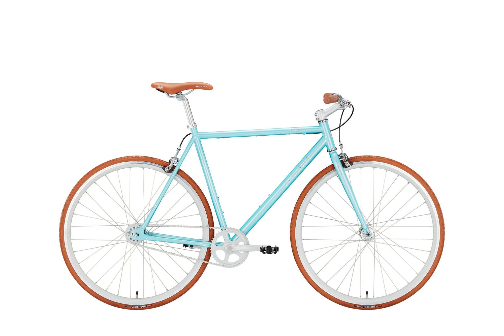 Excelsior Gaudy 28" 2v — Bicicleta urbana, turquesa pastel