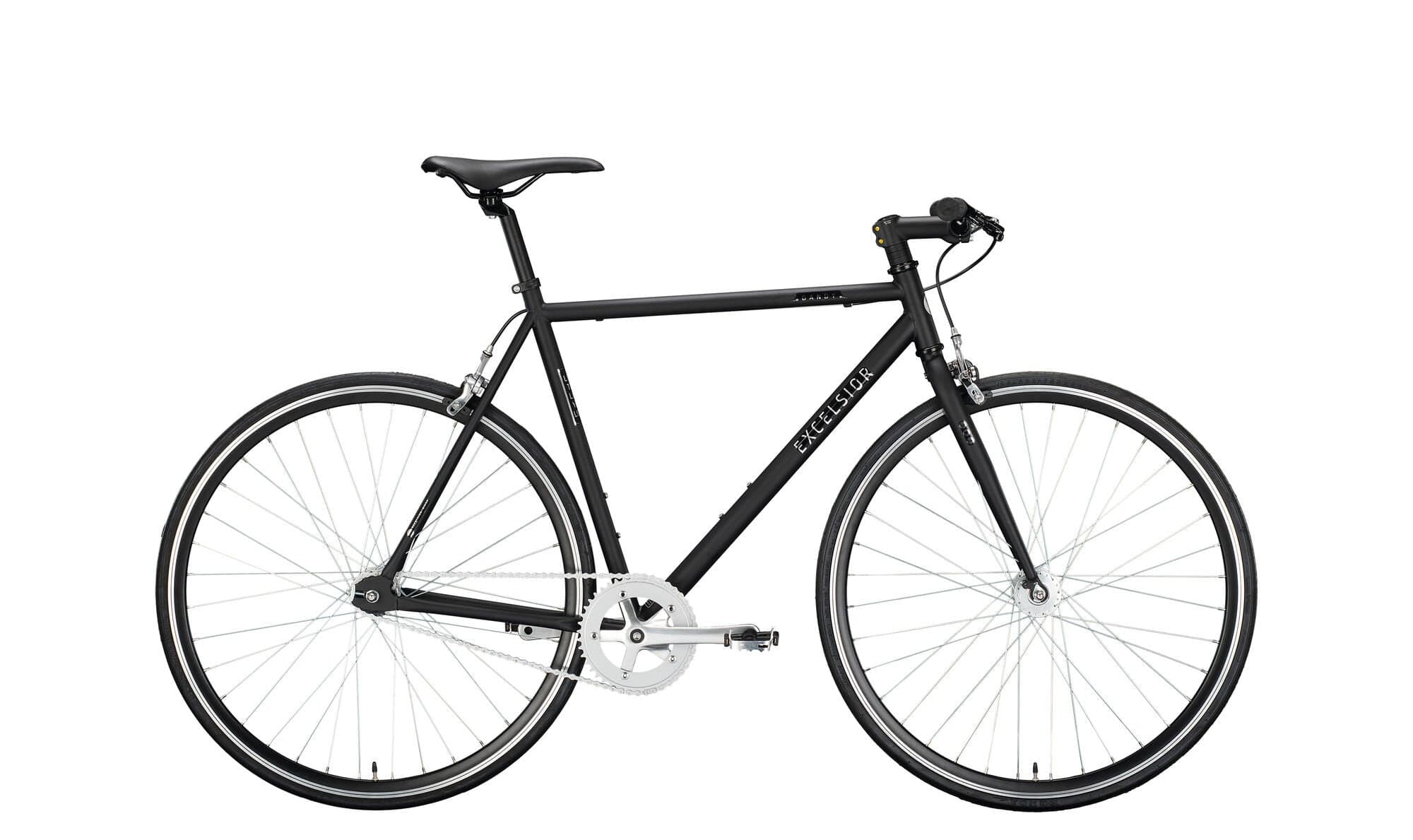 Excelsior Dandy 28" — Bicicleta de paseo, negro mate 52 cm