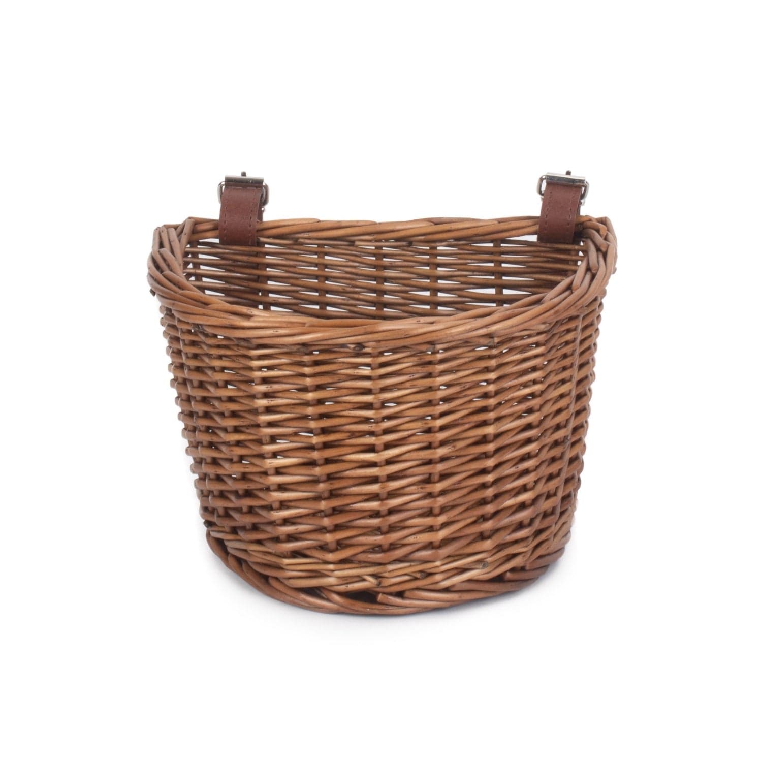 Cesta infantil de mimbre delantera para bicicleta — vista 2
