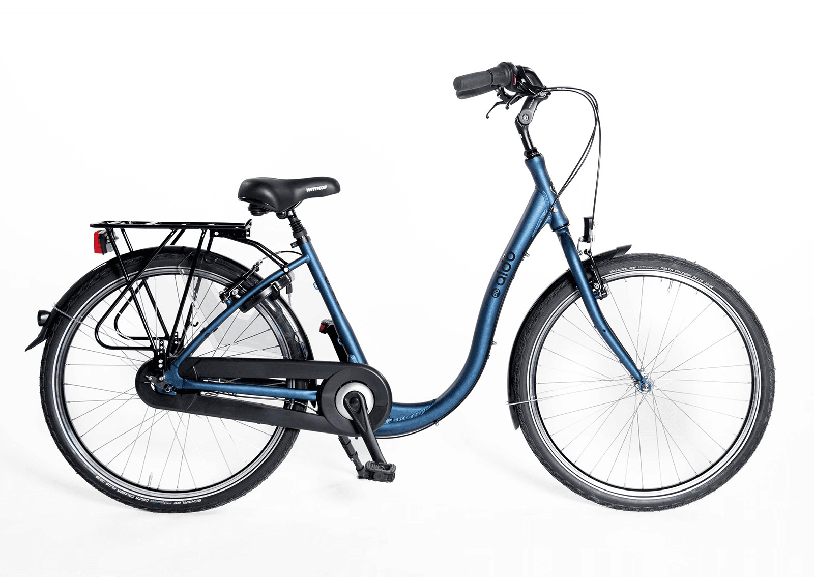 Aldo Low Entry 26" 3v — Bicicleta de ciudad, azul mate