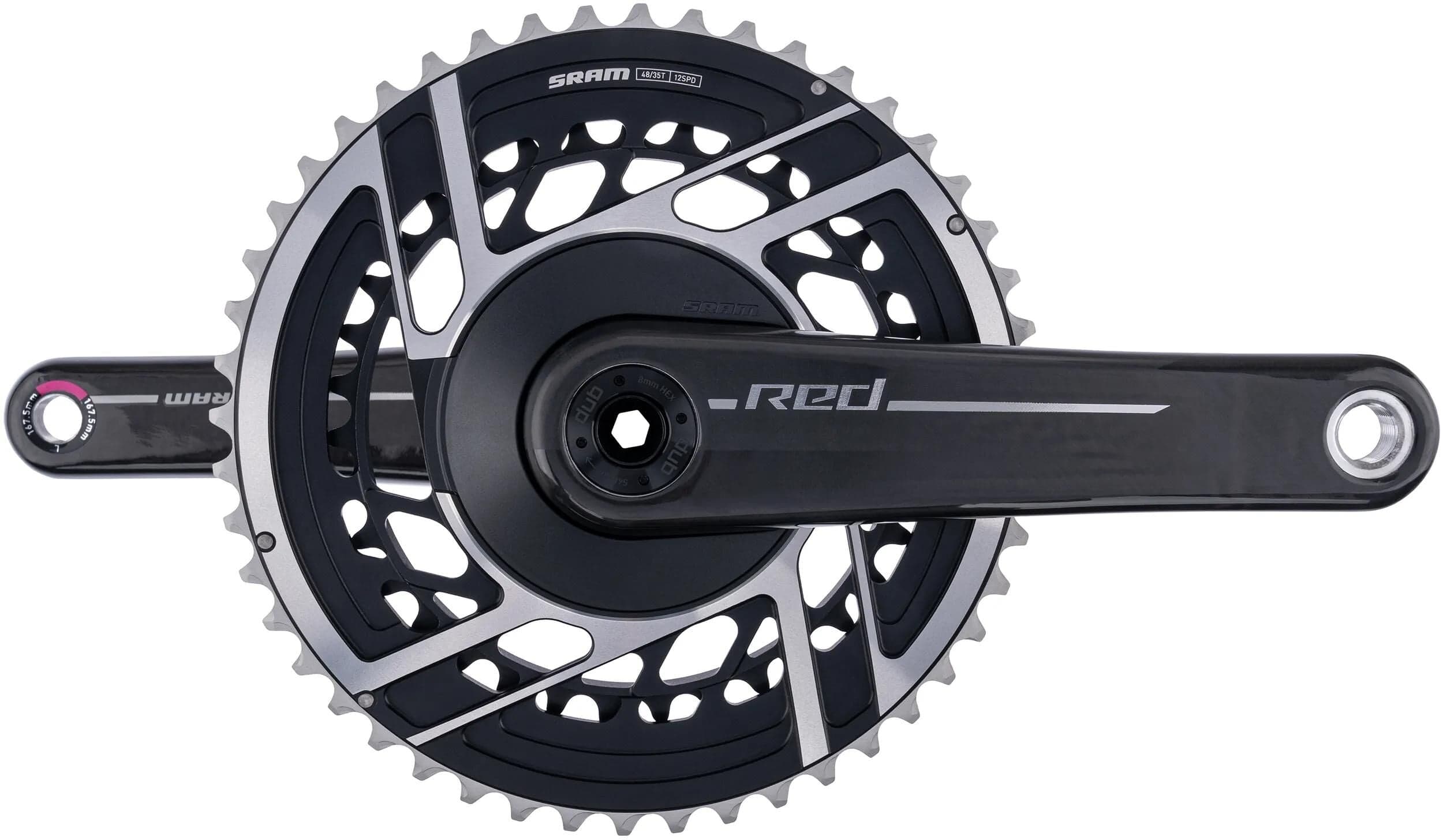 SRAM Red E1 — Bielas de carbono 48/35, 167,5 mm