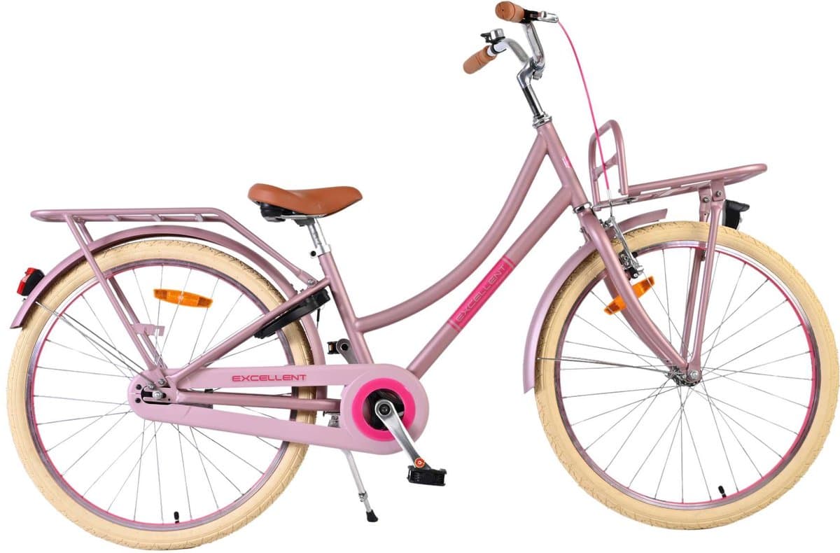 Volare Excellent 24" — Bicicleta para niña, rosa mate