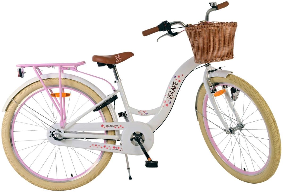 Volare Blossom 26" Nexus 3v — Bicicleta juvenil para niña, blanco