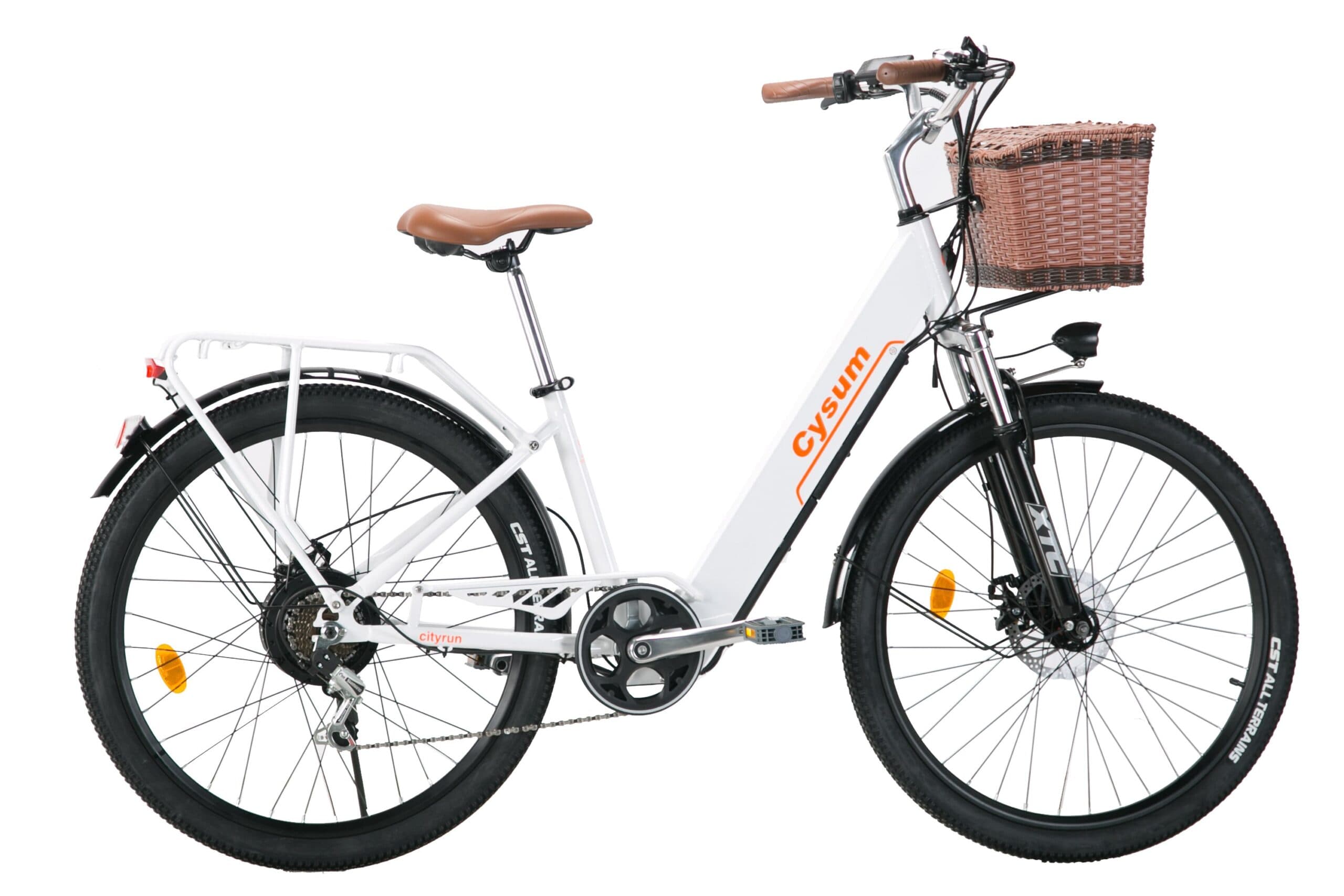 CYSUM Cityrun 26" — E-bike urbana de cuadro bajo, 350 W — vista 2