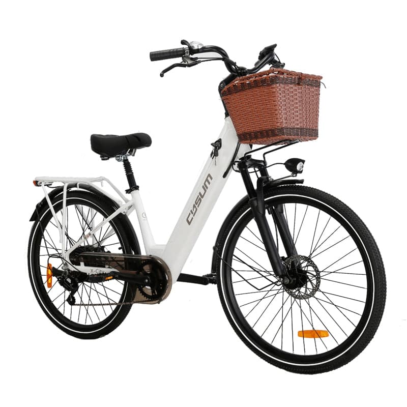 CYSUM X-City 26" — E-bike urbana de aluminio, 250 W