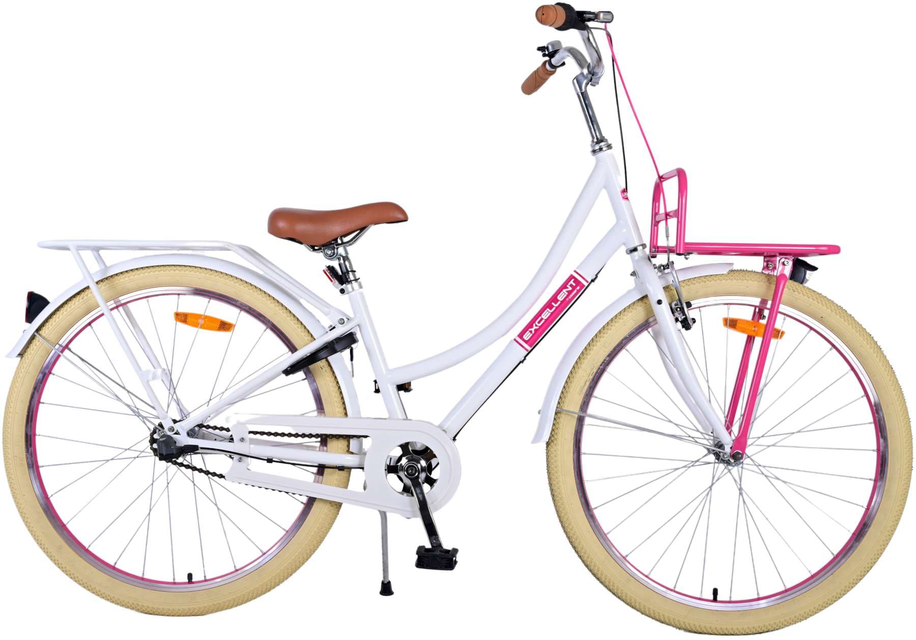 Volare Excellent 26" 3v — Bicicleta infantil, blanco
