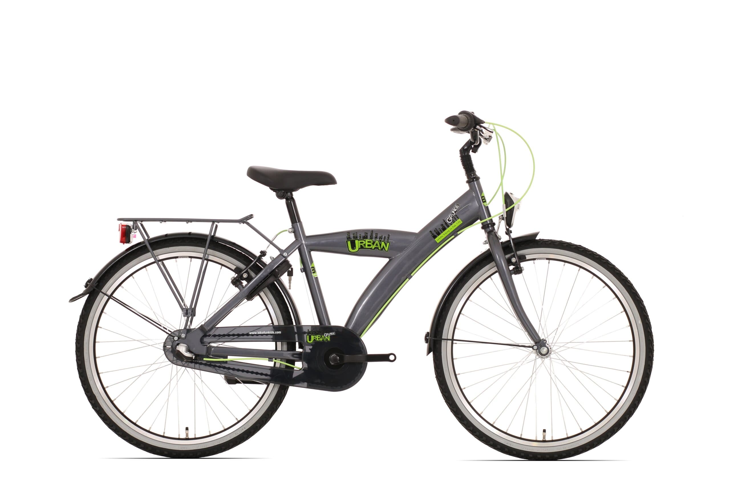Bikefun Urban City 24" 3v — Bicicleta infantil, titanio