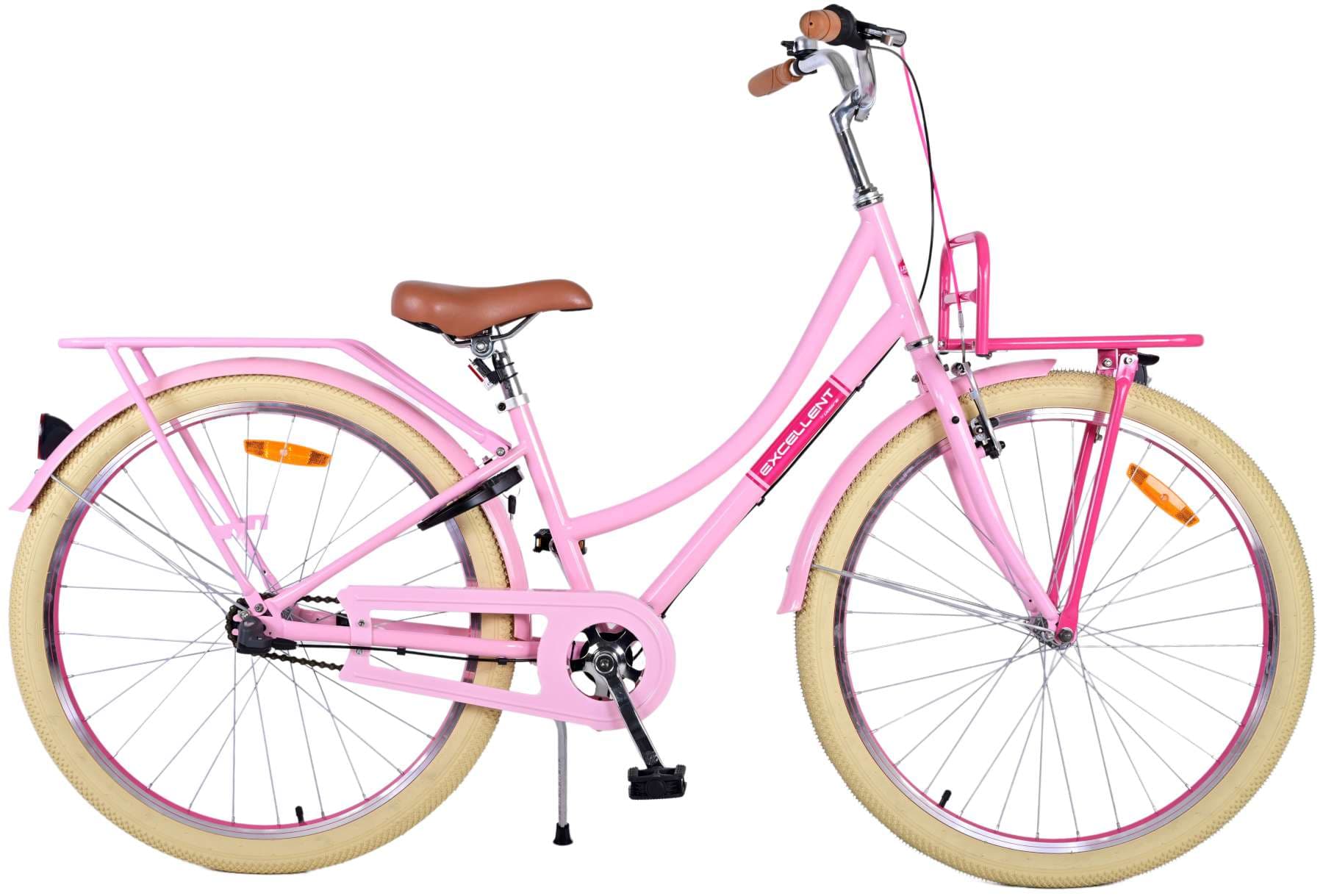 Volare Excellent 26" 3v — Bicicleta infantil para niña, rosa