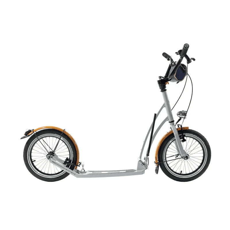 Mibo Master Retro — Patinete plegable, plata