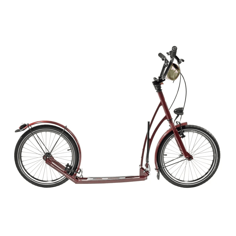 Mibo Royal Retro — Patinete plegable, rojo rubí